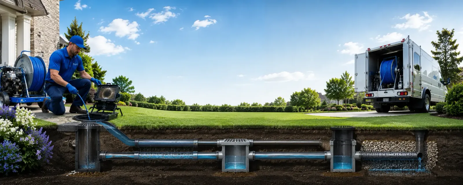 Outdoor drain cleaning information for Mcgraws, WV